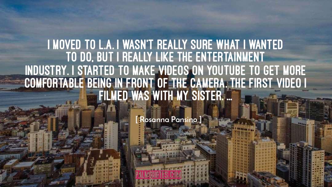 Rosanna Pansino Quotes: I moved to L.A. I