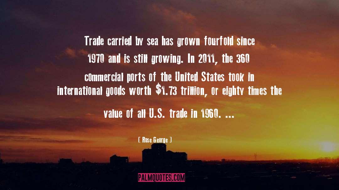 Rose George Quotes: Trade carried by sea has