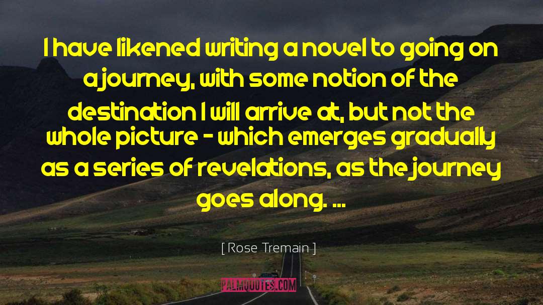 Rose Tremain Quotes: I have likened writing a