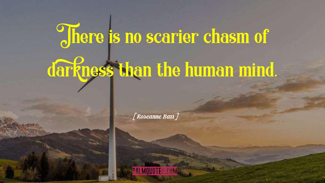 Roseanne Barr Quotes: There is no scarier chasm