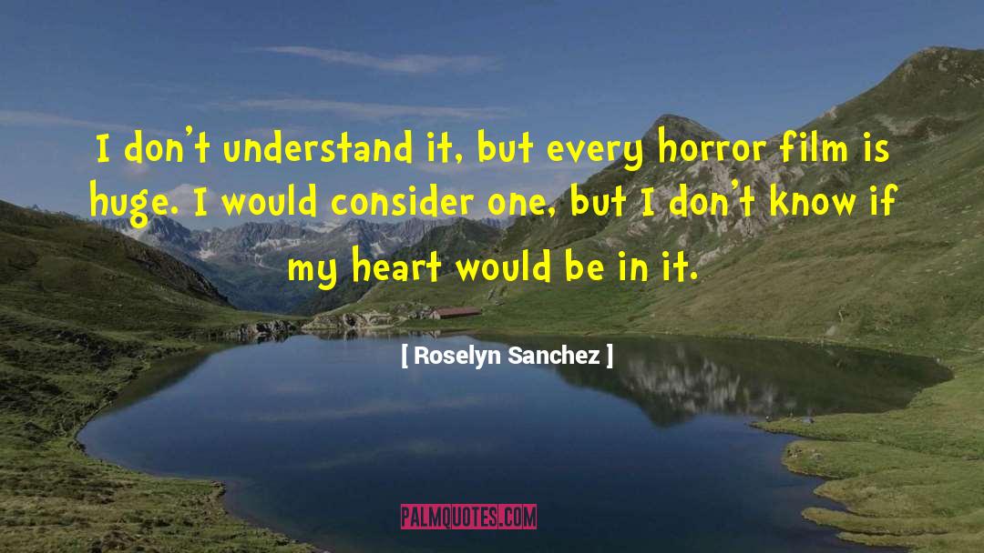 Roselyn Sanchez Quotes: I don't understand it, but