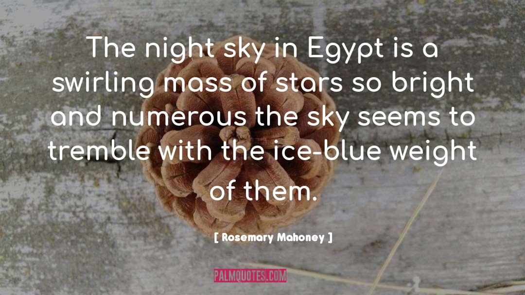 Rosemary Mahoney Quotes: The night sky in Egypt