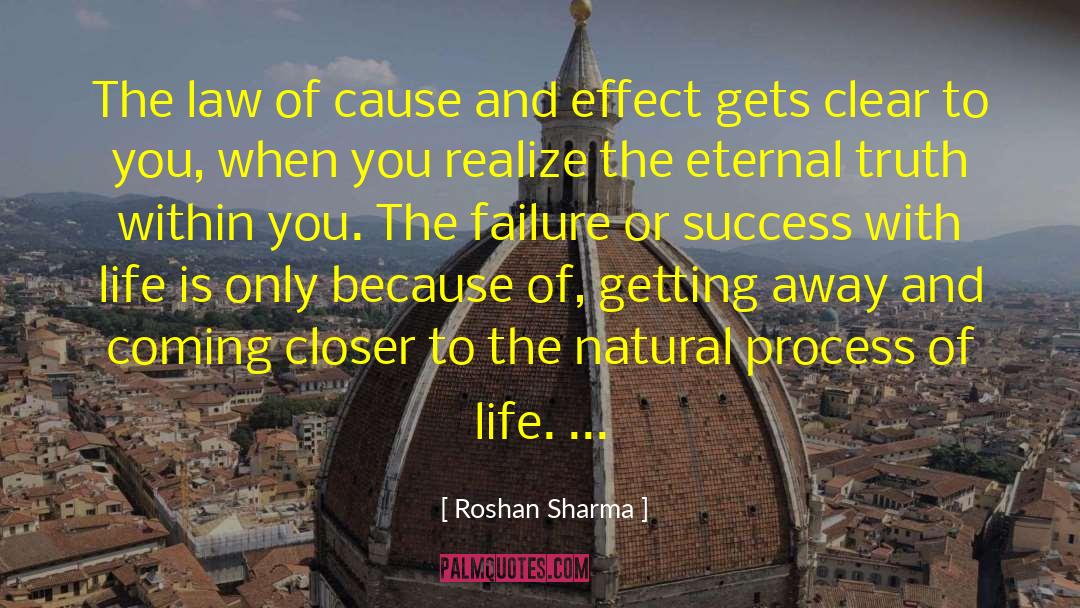 Roshan Sharma Quotes: The law of cause and