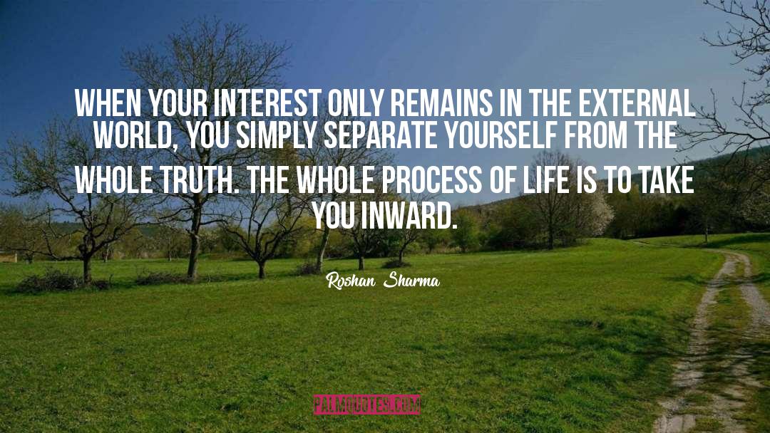 Roshan Sharma Quotes: When your interest only remains