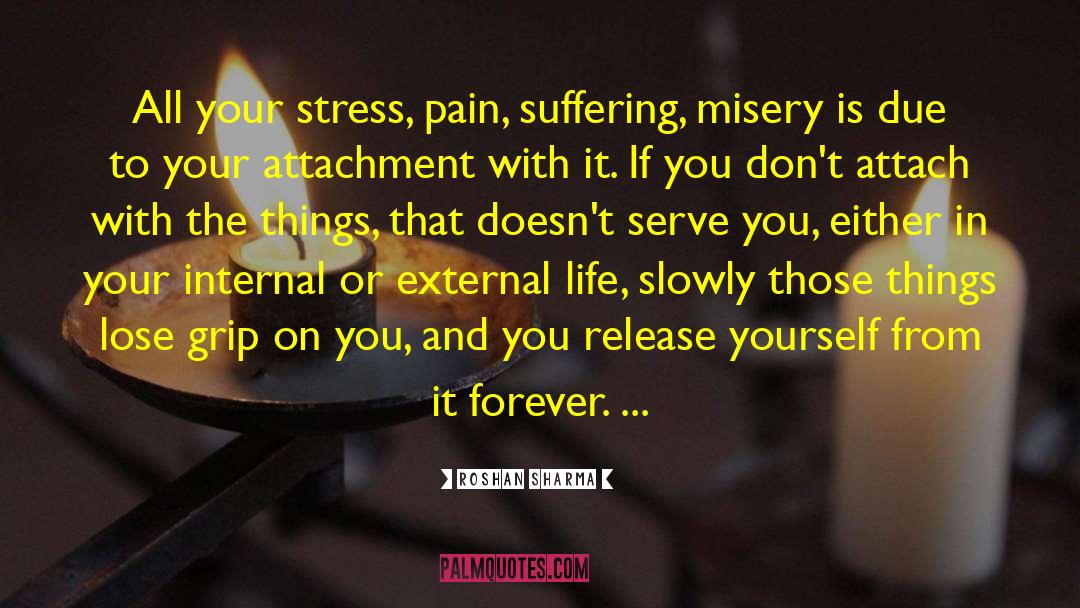 Roshan Sharma Quotes: All your stress, pain, suffering,