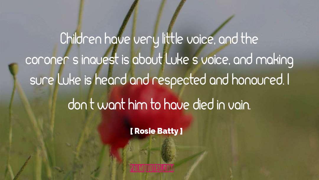 Rosie Batty Quotes: Children have very little voice,