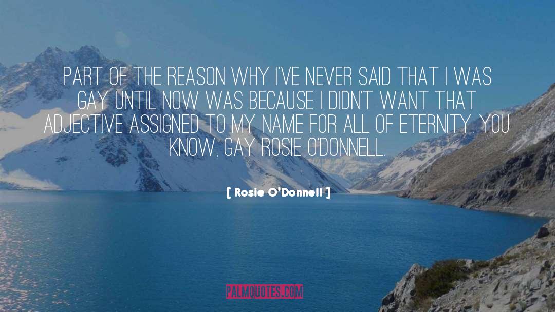 Rosie O'Donnell Quotes: Part of the reason why