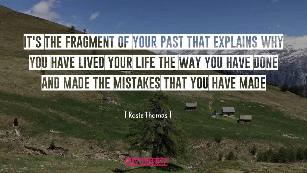 Rosie Thomas Quotes: It's the fragment of your