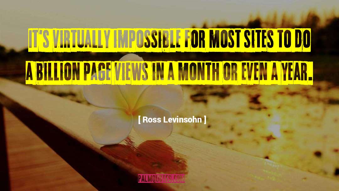 Ross Levinsohn Quotes: It's virtually impossible for most