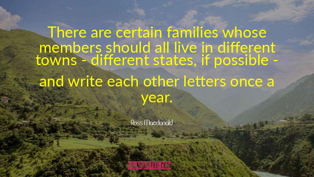 Ross Macdonald Quotes: There are certain families whose