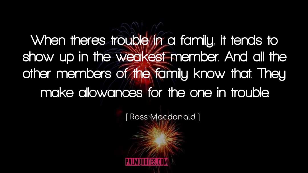 Ross Macdonald Quotes: When there's trouble in a