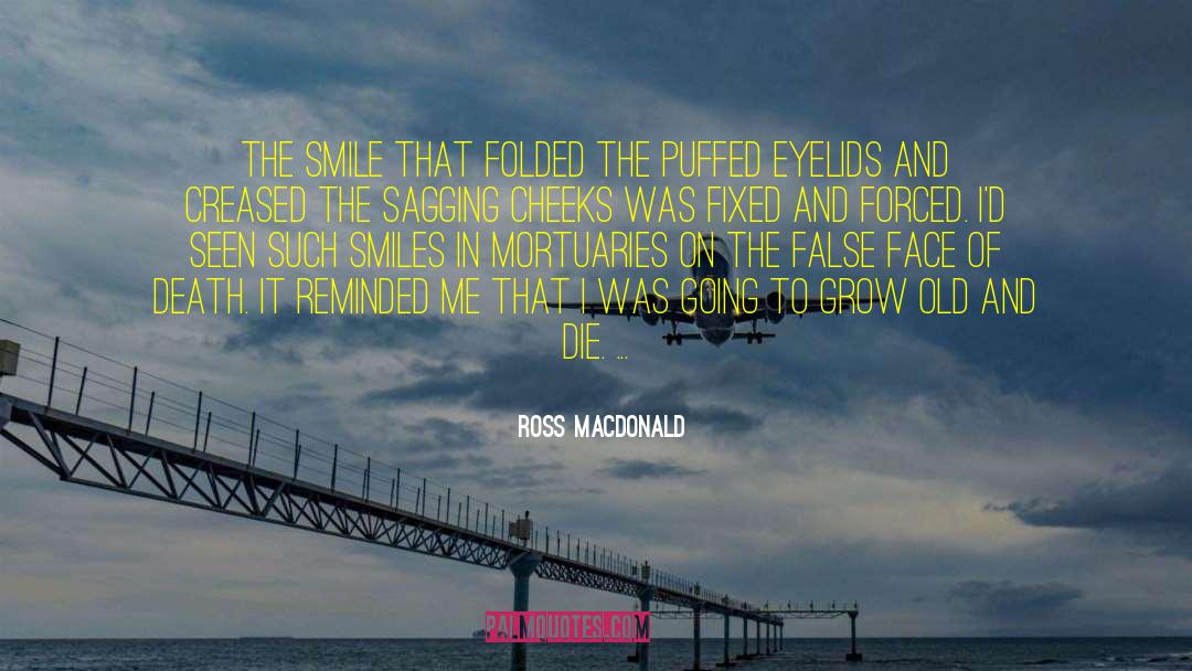 Ross Macdonald Quotes: The smile that folded the