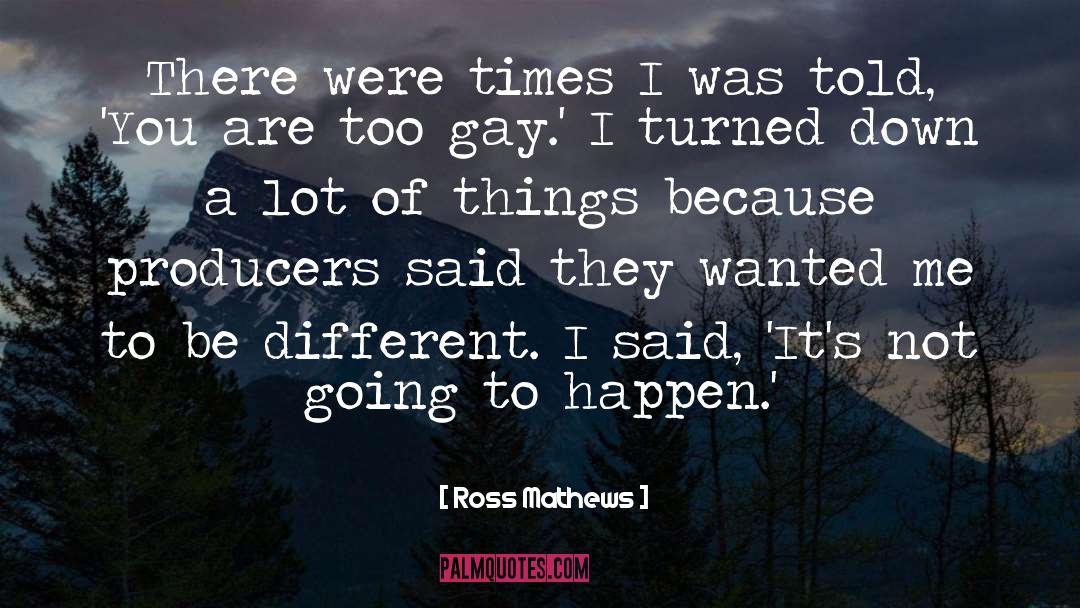 Ross Mathews Quotes: There were times I was