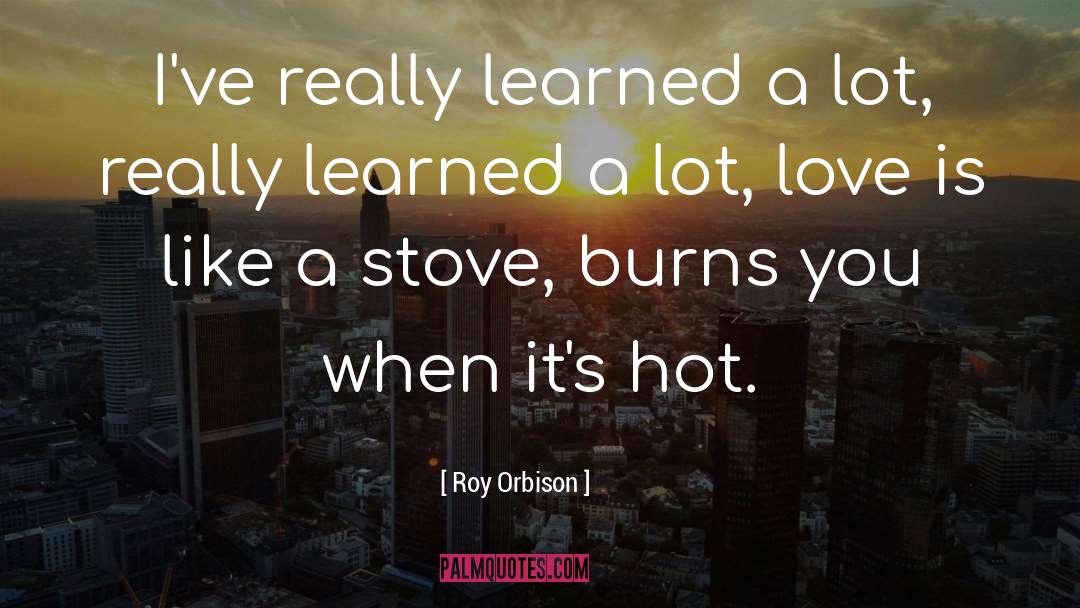 Roy Orbison Quotes: I've really learned a lot,