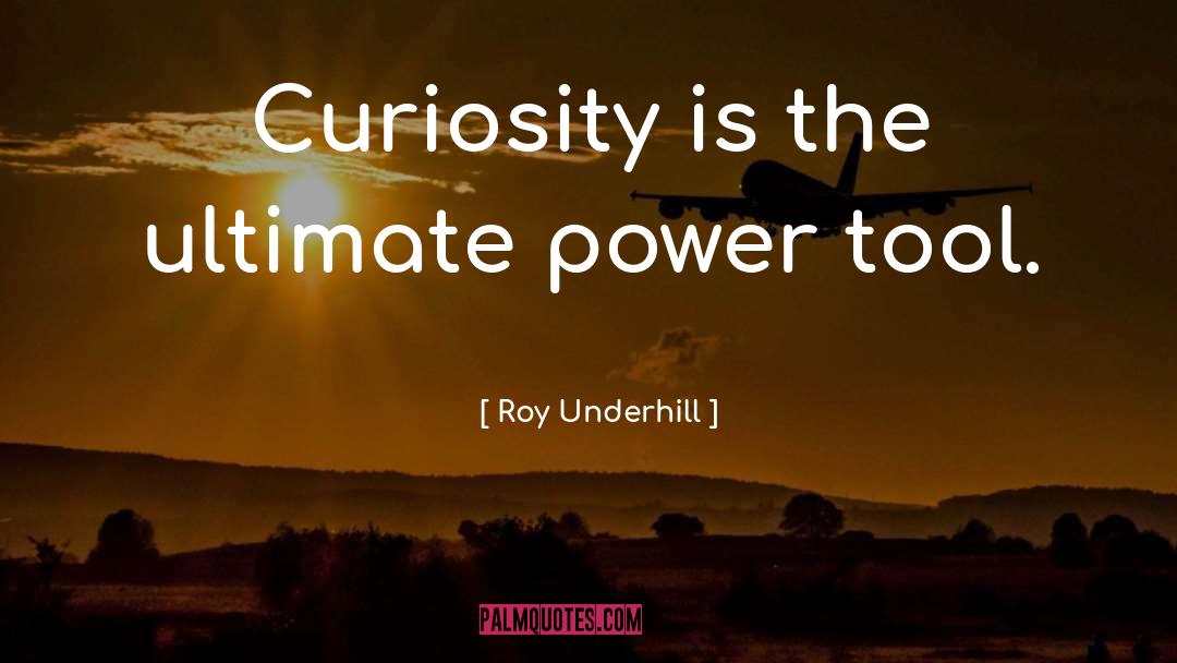 Roy Underhill Quotes: Curiosity is the ultimate power