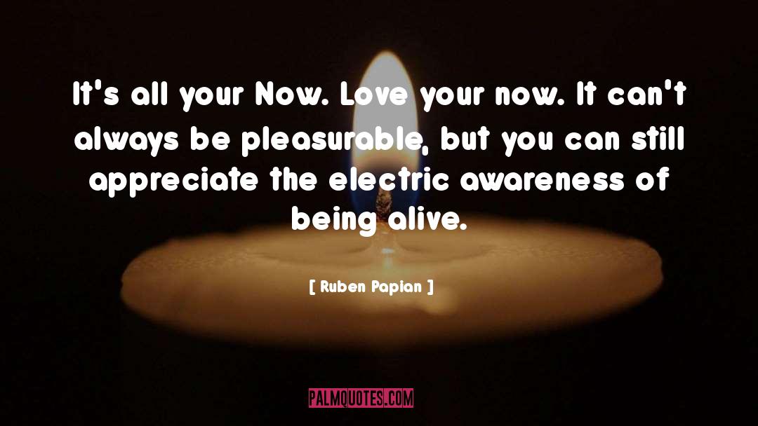 Ruben Papian Quotes: It's all your Now. Love