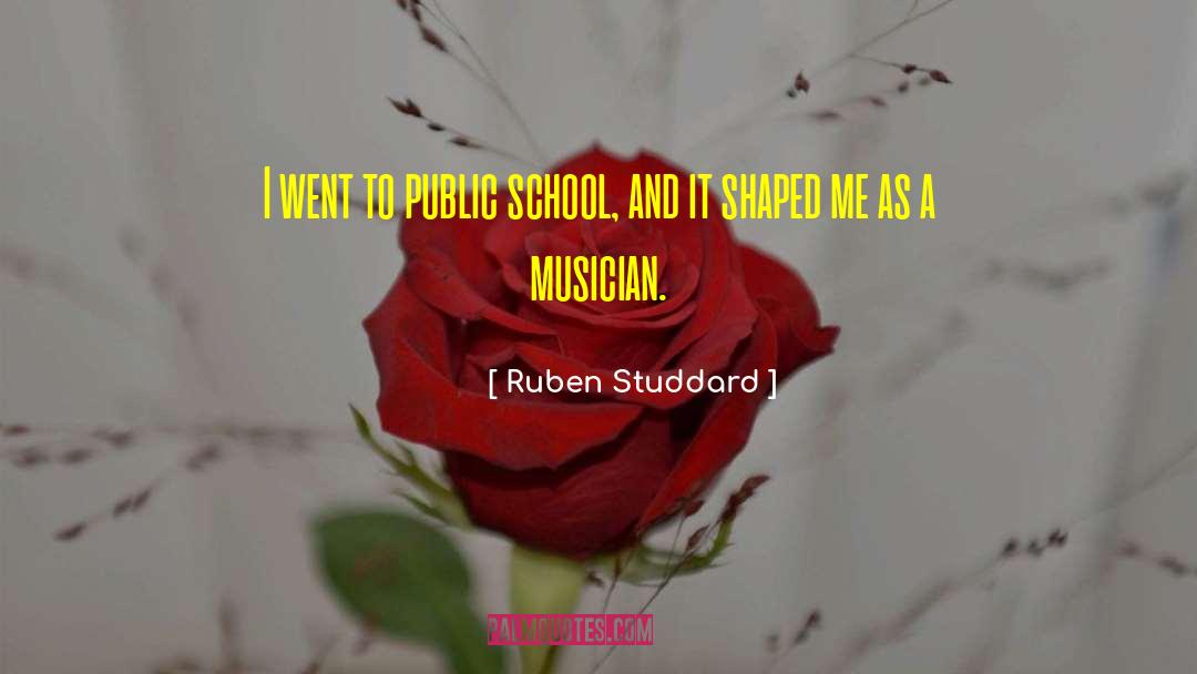 Ruben Studdard Quotes: I went to public school,