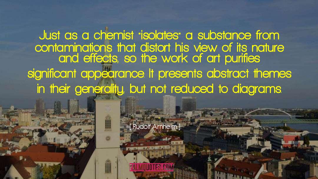 Rudolf Arnheim Quotes: Just as a chemist 