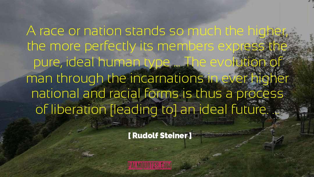 Rudolf Steiner Quotes: A race or nation stands