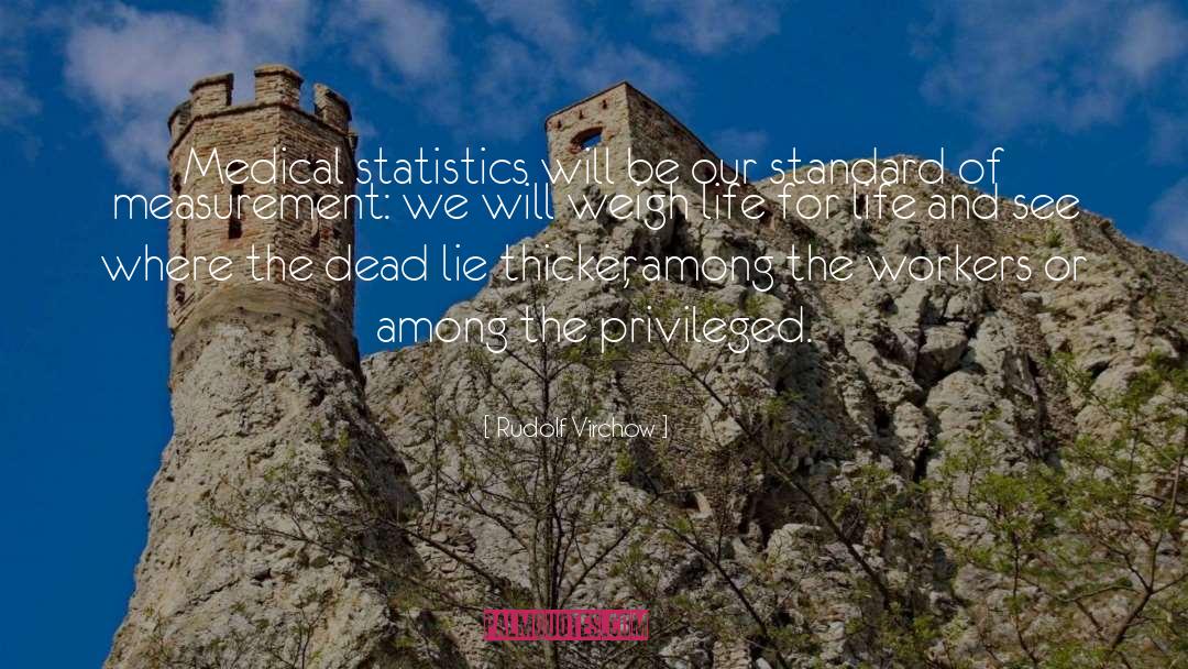 Rudolf Virchow Quotes: Medical statistics will be our