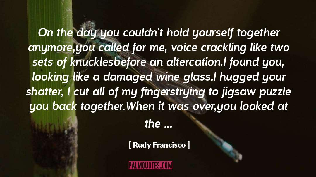 Rudy Francisco Quotes: On the day you couldn't