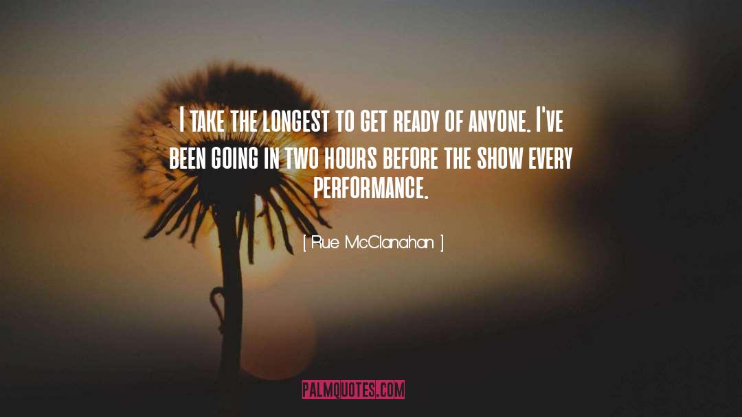 Rue McClanahan Quotes: I take the longest to