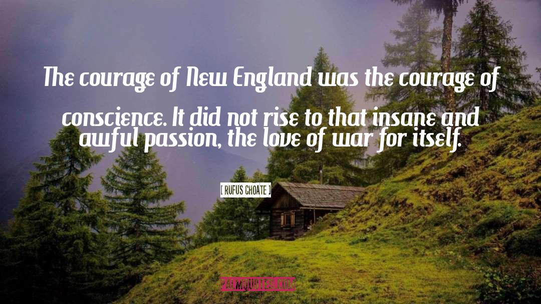 Rufus Choate Quotes: The courage of New England