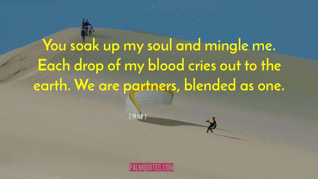 Rumi Quotes: You soak up my soul