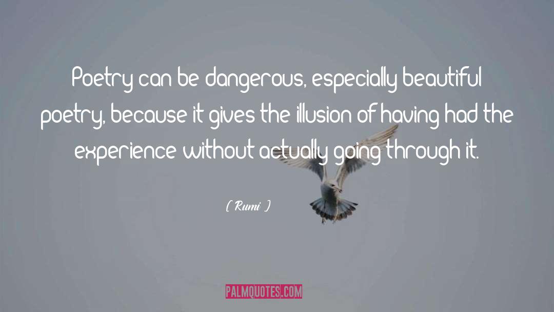 Rumi Quotes: Poetry can be dangerous, especially