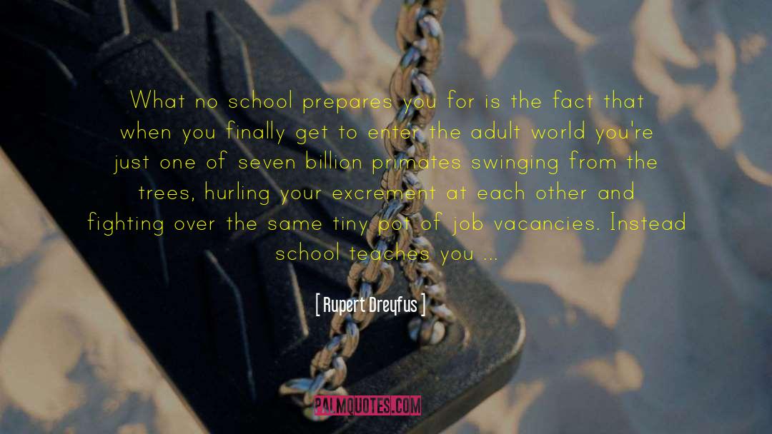 Rupert Dreyfus Quotes: What no school prepares you