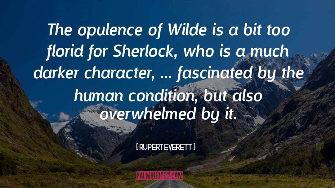Rupert Everett Quotes: The opulence of Wilde is
