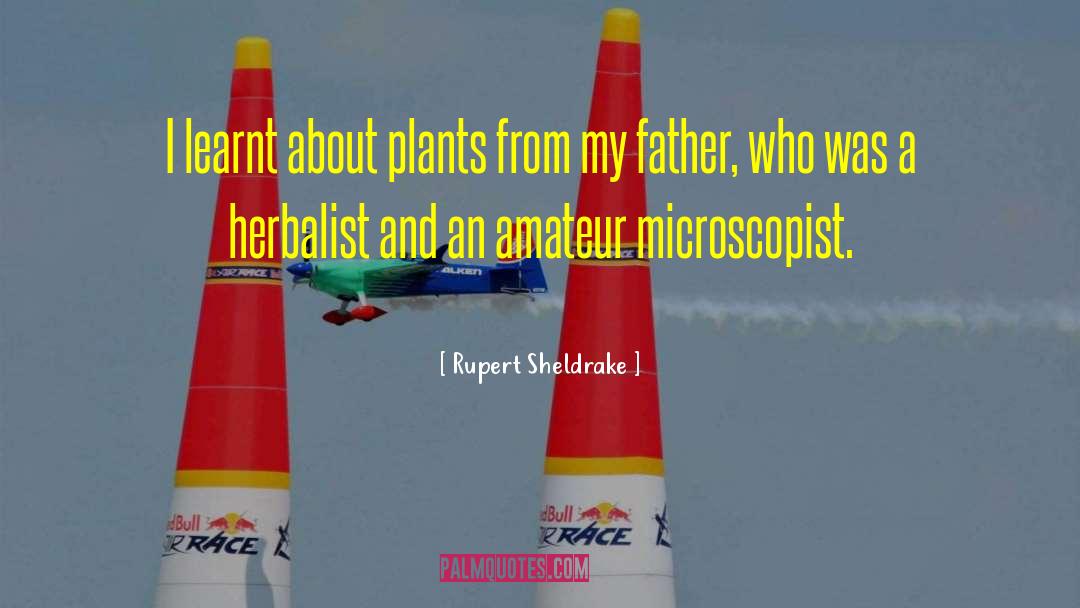 Rupert Sheldrake Quotes: I learnt about plants from