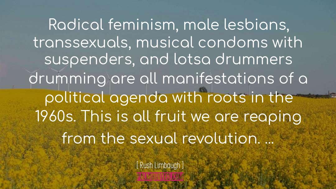 Rush Limbaugh Quotes: Radical feminism, male lesbians, transsexuals,