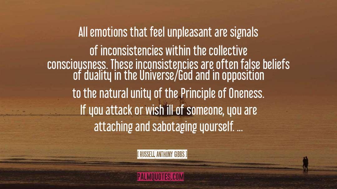 Russell Anthony Gibbs Quotes: All emotions that feel unpleasant