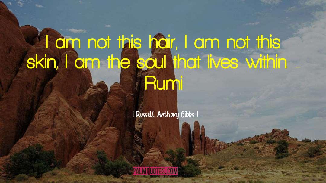 Russell Anthony Gibbs Quotes: I am not this hair,