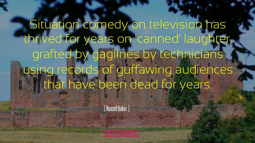 Russell Baker Quotes: Situation comedy on television has