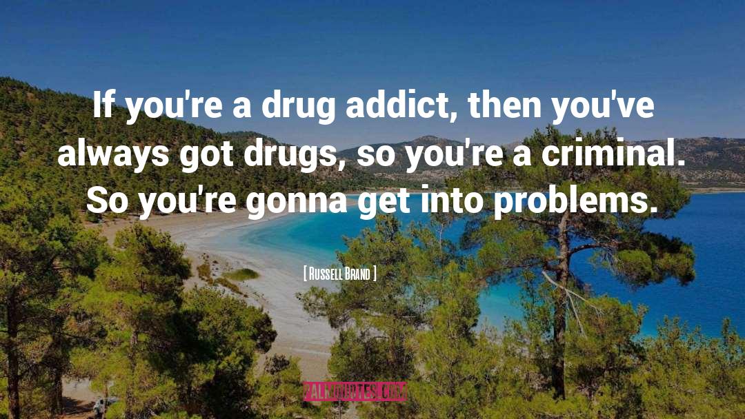 Russell Brand Quotes: If you're a drug addict,