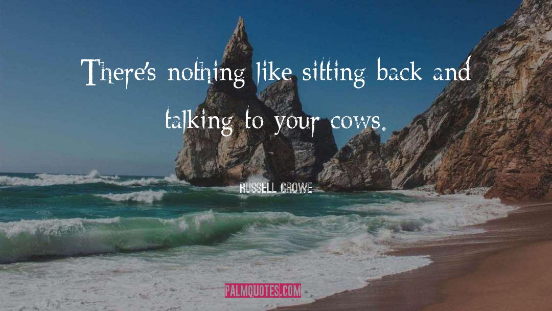 Russell Crowe Quotes: There's nothing like sitting back