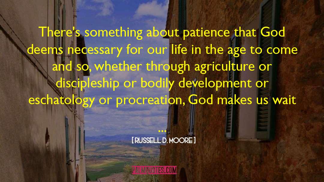 Russell D. Moore Quotes: There's something about patience that