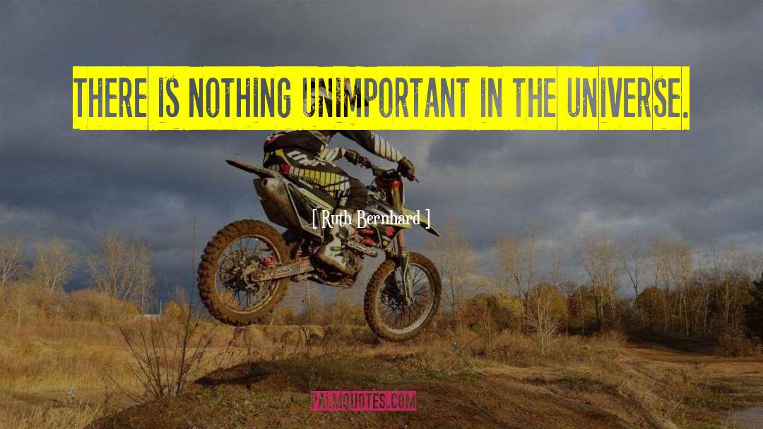 Ruth Bernhard Quotes: There is nothing unimportant in