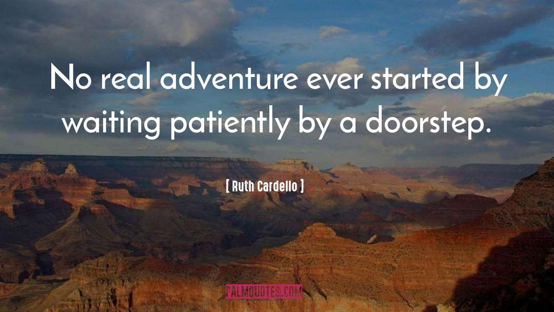 Ruth Cardello Quotes: No real adventure ever started