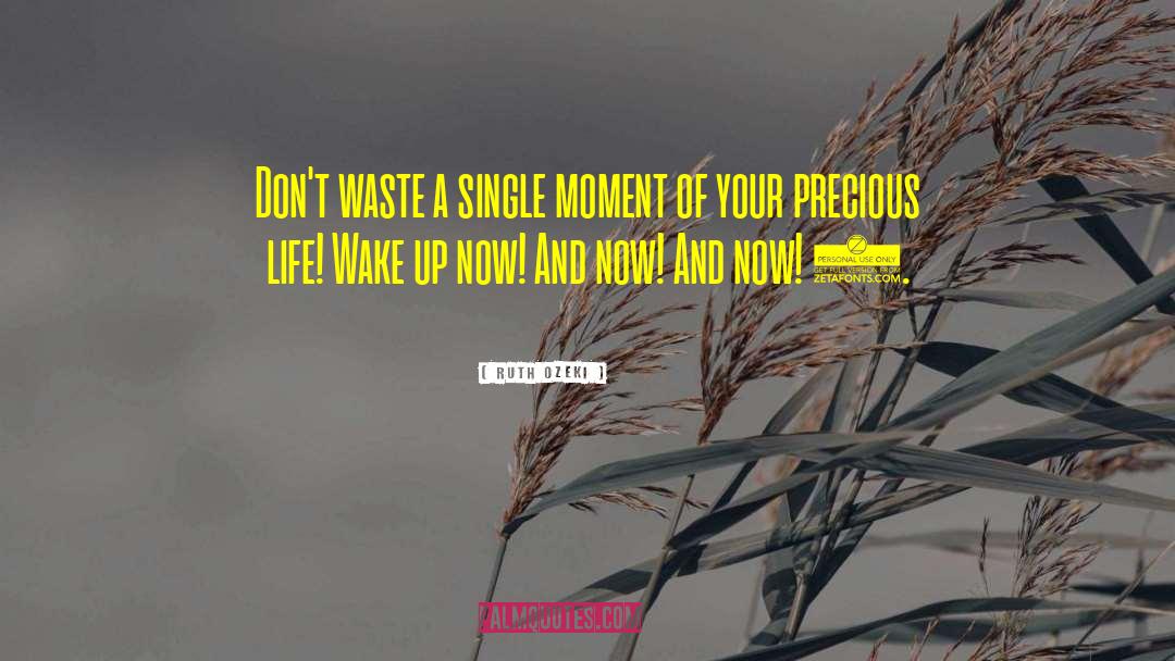 Ruth Ozeki Quotes: Don't waste a single moment