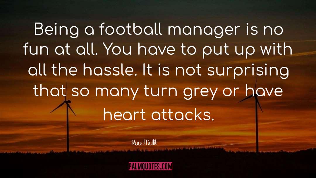 Ruud Gullit Quotes: Being a football manager is