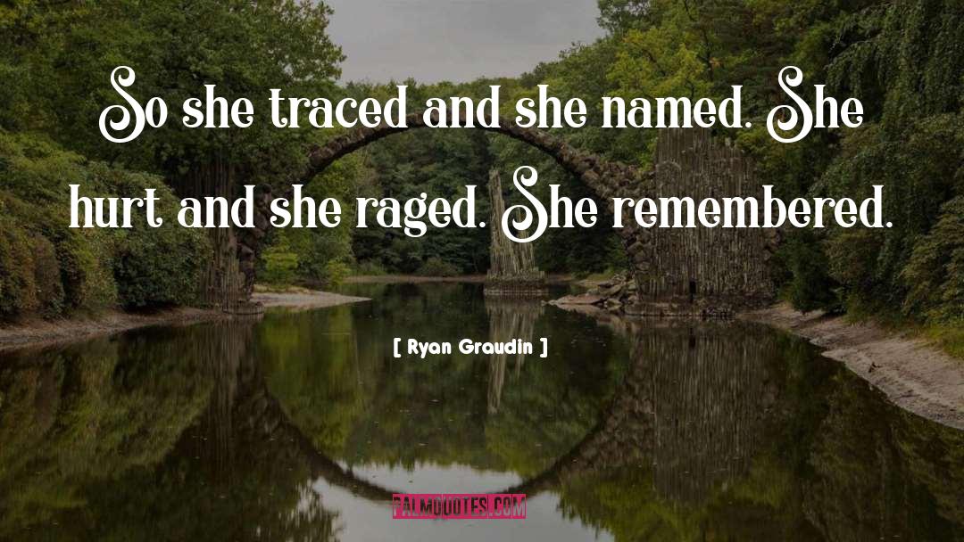 Ryan Graudin Quotes: So she traced and she