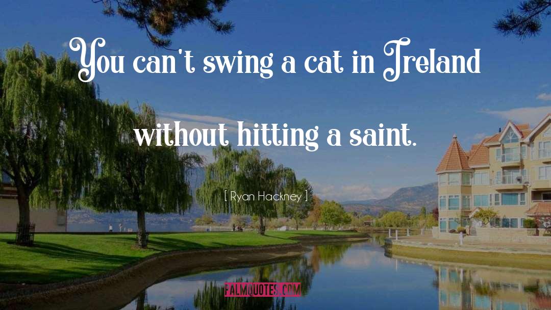 Ryan Hackney Quotes: You can't swing a cat