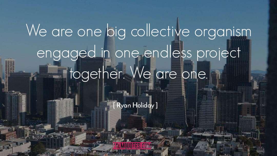 Ryan Holiday Quotes: We are one big collective