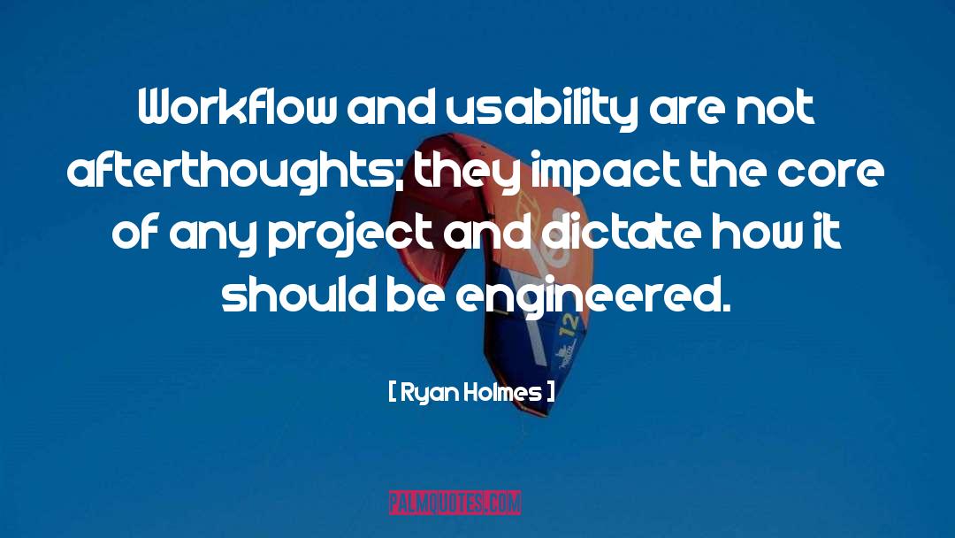 Ryan Holmes Quotes: Workflow and usability are not