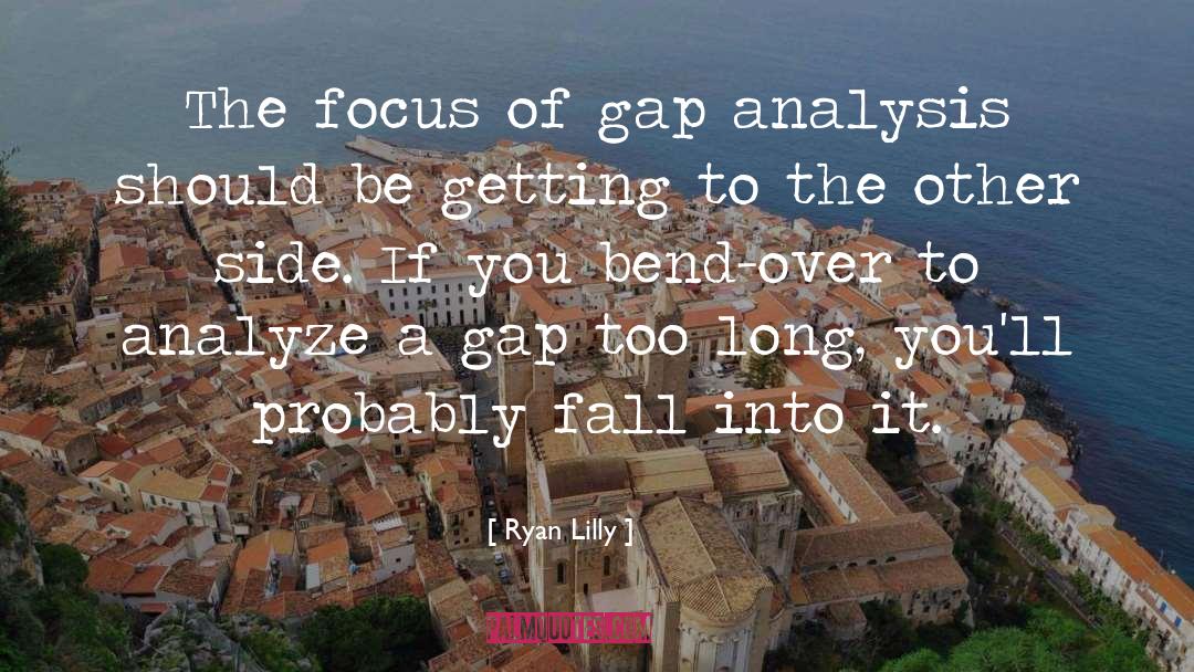 Ryan Lilly Quotes: The focus of gap analysis