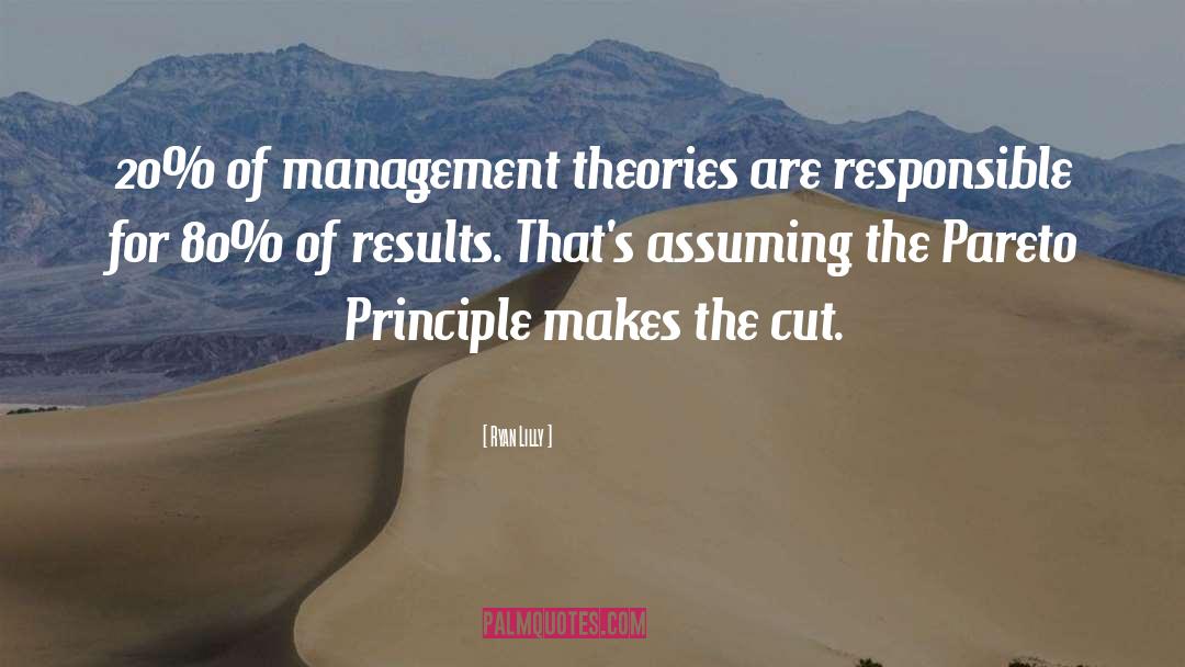 Ryan Lilly Quotes: 20% of management theories are