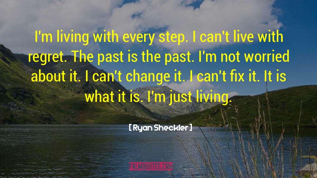 Ryan Sheckler Quotes: I'm living with every step.